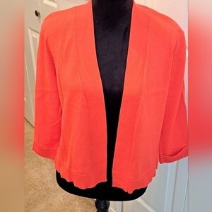 Verve Ami Orange Open Front Cardigan   Size XL